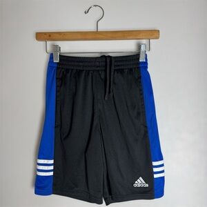 Adidas Black and Blue Athletic Shorts Kids Boys Size M 10/12